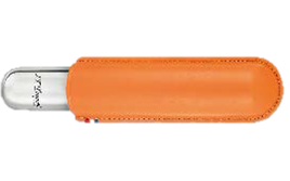 METAL BASE 1 CIGAR CASE ORANGE