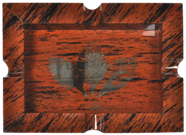 EL PURO ASHTRAY MAHOGANY OBSID