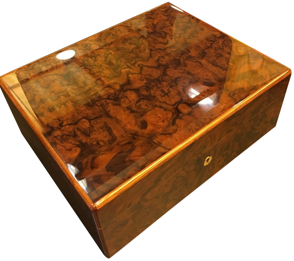 HUMIDOR WALNUT BURL 75