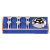 ASHTRAY BLUE MADRONA WHITE BOR